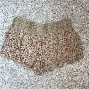 Crochet shorts juniors size medium